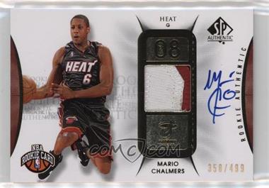 2008-09 SP Authentic - [Base] #108 - Rookie Authentics Autograph Patch - Mario Chalmers /499