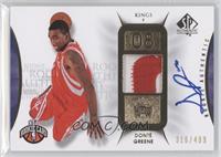 Rookie Authentics Autograph Patch - Donte Greene #/499