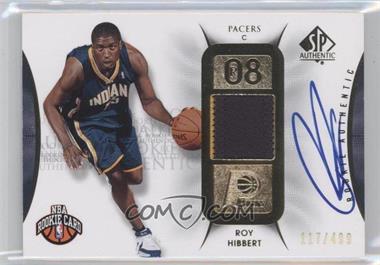 2008-09 SP Authentic - [Base] #118 - Rookie Authentics Autograph Patch - Roy Hibbert /499