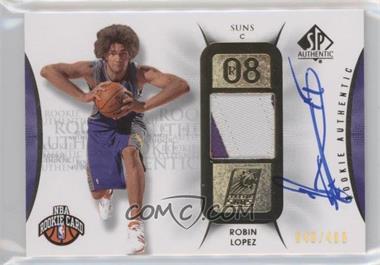 2008-09 SP Authentic - [Base] #125 - Rookie Authentics Autograph Patch - Robin Lopez /499