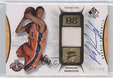 2008-09 SP Authentic - [Base] #129 - Rookie Authentics Autograph Patch - Anthony Randolph /499