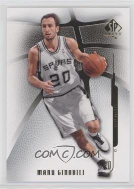 2008-09 SP Authentic - [Base] #84 - Manu Ginobili