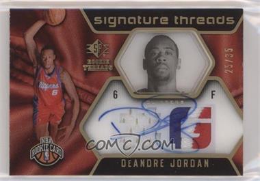 2008-09 SP Rookie Threads - [Base] - SP Rookie Draft #92 - DeAndre Jordan /35 [EX to NM]