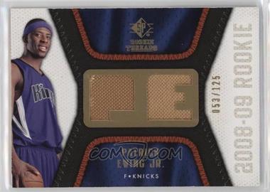 2008-09 SP Rookie Threads - Rookie Threads - Gold #RT-PE - Patrick Ewing Jr. /125 [EX to NM]