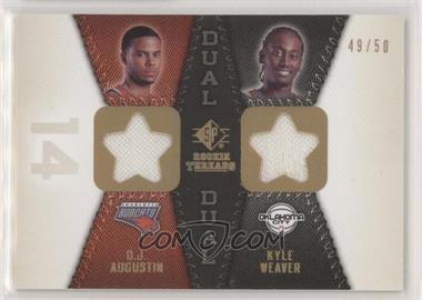 2008-09 SP Rookie Threads - Rookie Threads Dual - Gold #RTD-AW - D.J. Augustin, Kyle Weaver /50