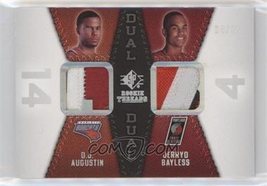 2008-09 SP Rookie Threads - Rookie Threads Dual - Patch #RTD-AB - D.J. Augustin, Jerryd Bayless /25