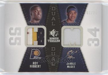2008-09 SP Rookie Threads - Rookie Threads Dual - Patch #RTD-HM - Roy Hibbert, Javale McGee /25