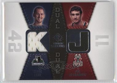 2008-09 SP Rookie Threads - Rookie Threads Dual #RTD-AL - Kevin Love, Joe Alexander