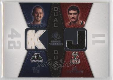 2008-09 SP Rookie Threads - Rookie Threads Dual #RTD-AL - Kevin Love, Joe Alexander