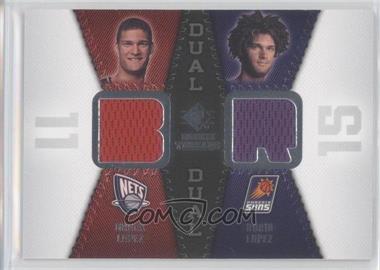 2008-09 SP Rookie Threads - Rookie Threads Dual #RTD-LL - Brook Lopez, Robin Lopez