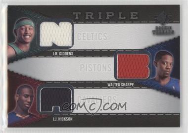 2008-09 SP Rookie Threads - Rookie Threads Triple #RTT-HGS - J.R. Giddens, Walter Sharpe, J.J. Hickson