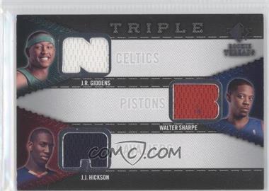 2008-09 SP Rookie Threads - Rookie Threads Triple #RTT-HGS - J.R. Giddens, Walter Sharpe, J.J. Hickson