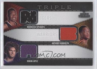 2008-09 SP Rookie Threads - Rookie Threads Triple #RTT-RLS - Anthony Randolph, Marreese Speights, Robin Lopez