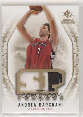 2008-09 SP Rookie Threads - SP Threads - Jersey/Patch #T-AB - Andrea Bargnani