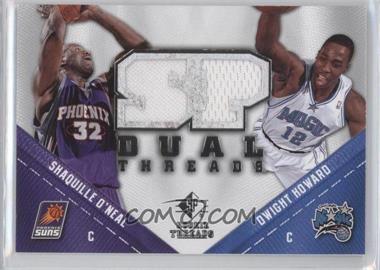 2008-09 SP Rookie Threads - SP Threads Dual #TD-HO - Dwight Howard, Shaquille O'Neal