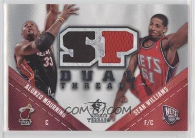 2008-09 SP Rookie Threads - SP Threads Dual #TD-MW - Sean Williams, Alonzo Mourning [EX to NM]