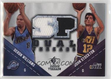 2008-09 SP Rookie Threads - SP Threads Dual #TD-WS - Deron Williams, John Stockton