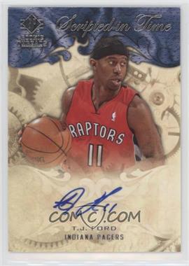 2008-09 SP Rookie Threads - Scripted in Time #SIT-TF - T.J. Ford