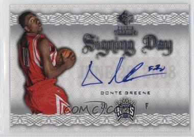 2008-09 SP Rookie Threads - Signing Day #SD-GR - Donte Greene