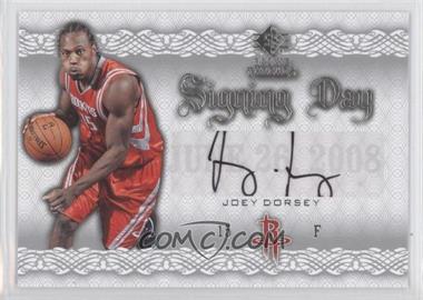 2008-09 SP Rookie Threads - Signing Day #SD-JD - Joey Dorsey