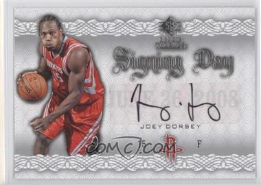 2008-09 SP Rookie Threads - Signing Day #SD-JD - Joey Dorsey