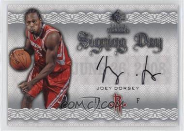 2008-09 SP Rookie Threads - Signing Day #SD-JD - Joey Dorsey