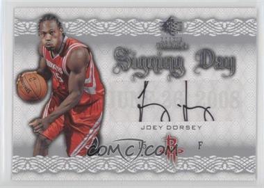 2008-09 SP Rookie Threads - Signing Day #SD-JD - Joey Dorsey