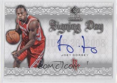 2008-09 SP Rookie Threads - Signing Day #SD-JD - Joey Dorsey