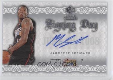 2008-09 SP Rookie Threads - Signing Day #SD-MS - Marreese Speights