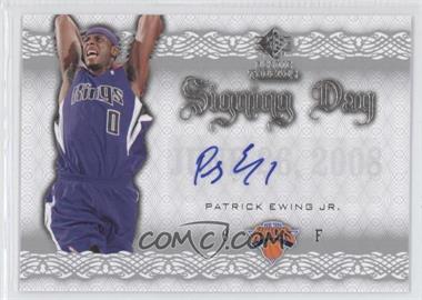 2008-09 SP Rookie Threads - Signing Day #SD-PE - Patrick Ewing Jr.