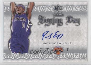 2008-09 SP Rookie Threads - Signing Day #SD-PE - Patrick Ewing Jr.