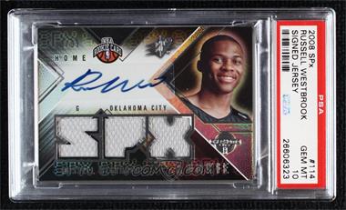 2008-09 SPx - [Base] #114 - Russell Westbrook /99 [PSA 10 GEM MT]