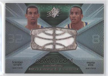 2008-09 SPx - Winning Materials Combo #WMC-EW - Brandan Wright, Monta Ellis