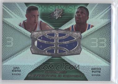 2008-09 SPx - Winning Materials Combo #WMC-SE - John Starks, Patrick Ewing