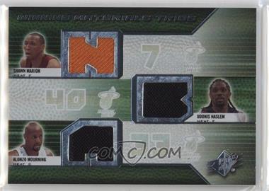 2008-09 SPx - Winning Materials Trios #WMT-MMH - Shawn Marion, Udonis Haslem, Alonzo Mourning