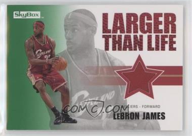 2008-09 Skybox - Larger Than Life Memorabilia - Retail Green #LL-LJ - LeBron James