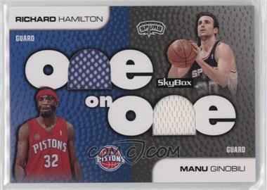 2008-09 Skybox - One on One Memorabilia #OO-HG - Richard Hamilton, Manu Ginobili