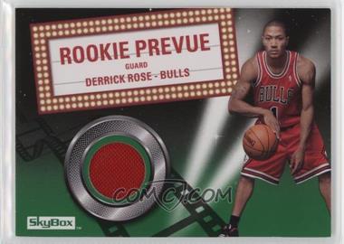 2008-09 Skybox - Rookie Prevue Memorabilia - Retail Green #RP-DR - Derrick Rose