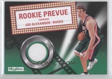 2008-09 Skybox - Rookie Prevue Memorabilia - Retail Green #RP-JA - Joe Alexander