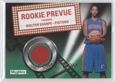 2008-09 Skybox - Rookie Prevue Memorabilia - Retail Green #RP-WS - Walter Sharpe