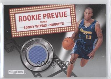 2008-09 Skybox - Rookie Prevue Memorabilia #RP-SW - Sonny Weems