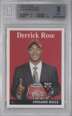 2008-09 Topps - [Base] - 1958-59 Variations #196 - Derrick Rose [BGS 9 MINT]