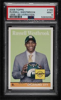 2008-09 Topps - [Base] - 1958-59 Variations #199 - Russell Westbrook [PSA 9 MINT]