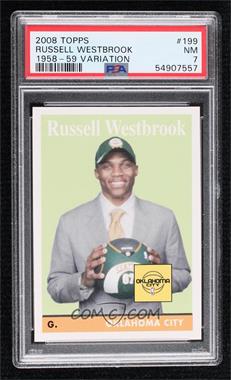2008-09 Topps - [Base] - 1958-59 Variations #199 - Russell Westbrook [PSA 7 NM]