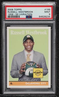 2008-09 Topps - [Base] - 1958-59 Variations #199 - Russell Westbrook [PSA 9 MINT]
