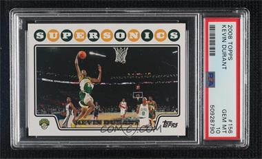 2008-09 Topps - [Base] #156 - Kevin Durant [PSA 10 GEM MT]