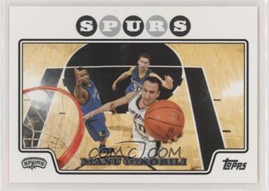 2008-09 Topps - [Base] #63 - Manu Ginobili