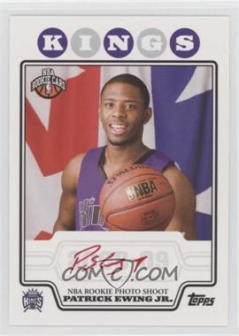 2008-09 Topps - Rookie Premiere Certified Autographs - Red Ink #RP-PE - Patrick Ewing Jr.