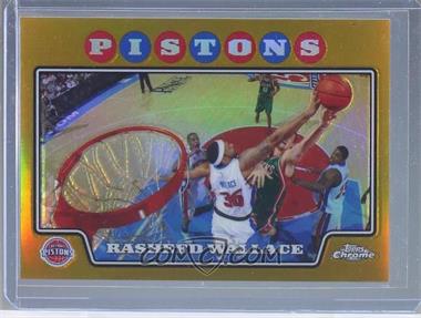 2008-09 Topps Chrome - [Base] - Gold Refractor #30 - Rasheed Wallace /50