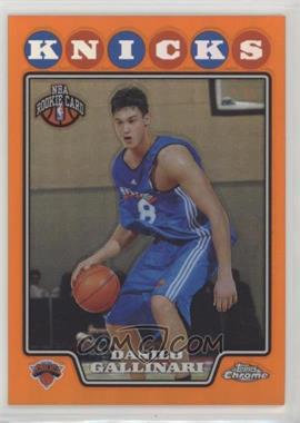 2008-09 Topps Chrome - [Base] - Orange Refractor #186 - Danilo Gallinari /499